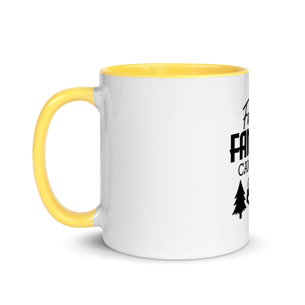 Family Camping- Mug with Color Inside