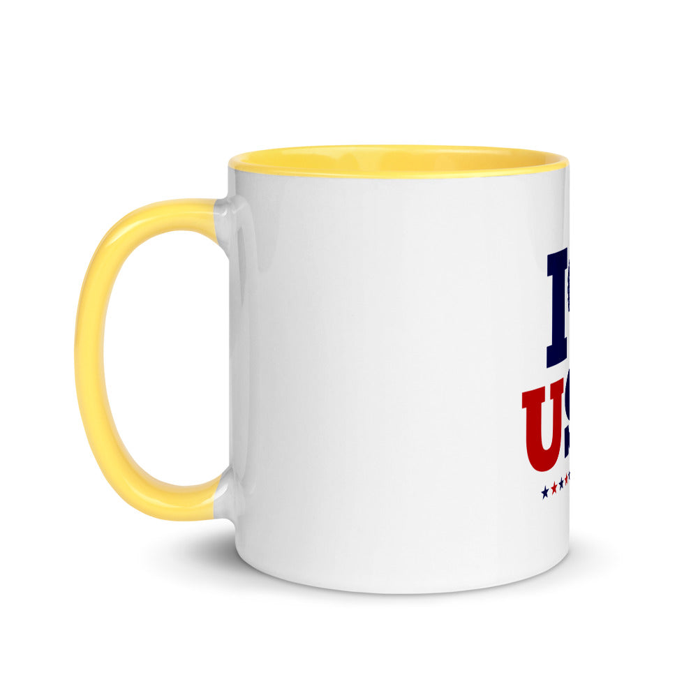 I LOVE USA - Mug with Color Inside