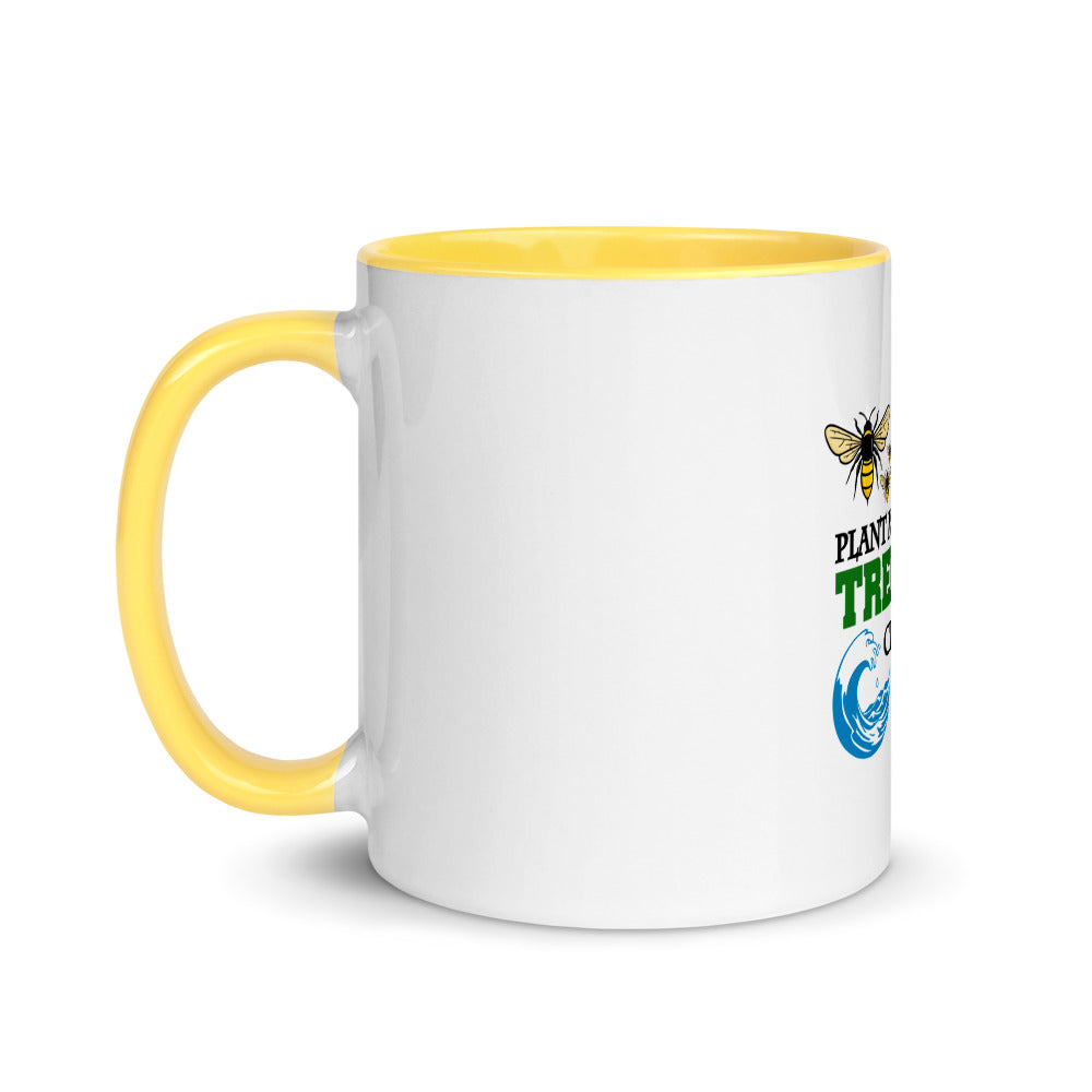 SAVE THE BEES - Mug with Color Inside