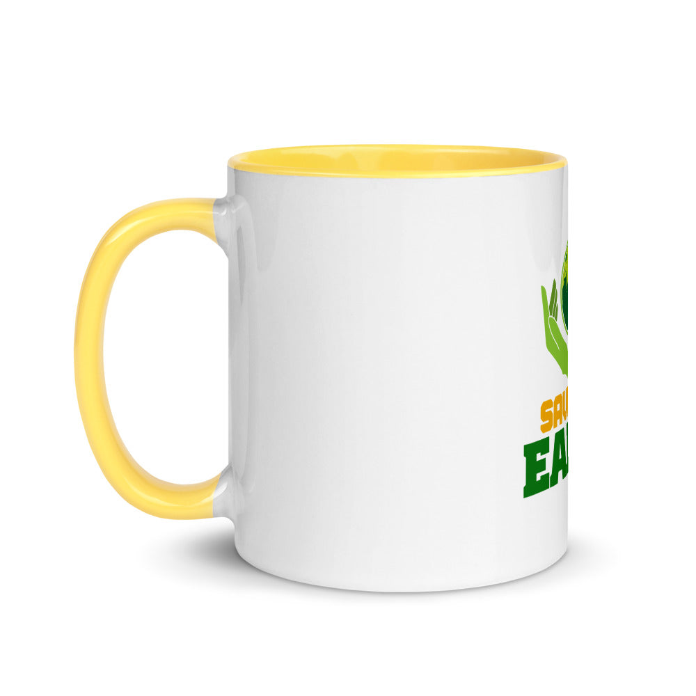 SAVE THE EARTH - Mug with Color Inside