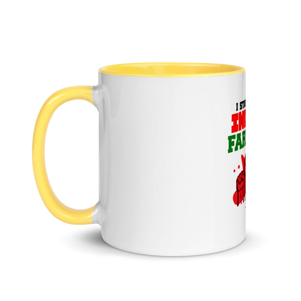 I STAND WITH INDIAN FARMERS - Mug with Color Inside