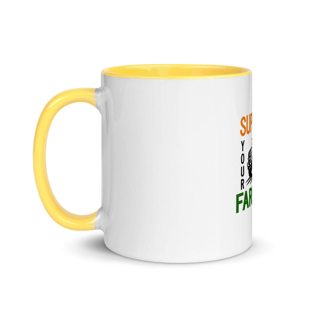 SUPPORT YOUR LOCAL FARMERS - Mug with Color Inside
