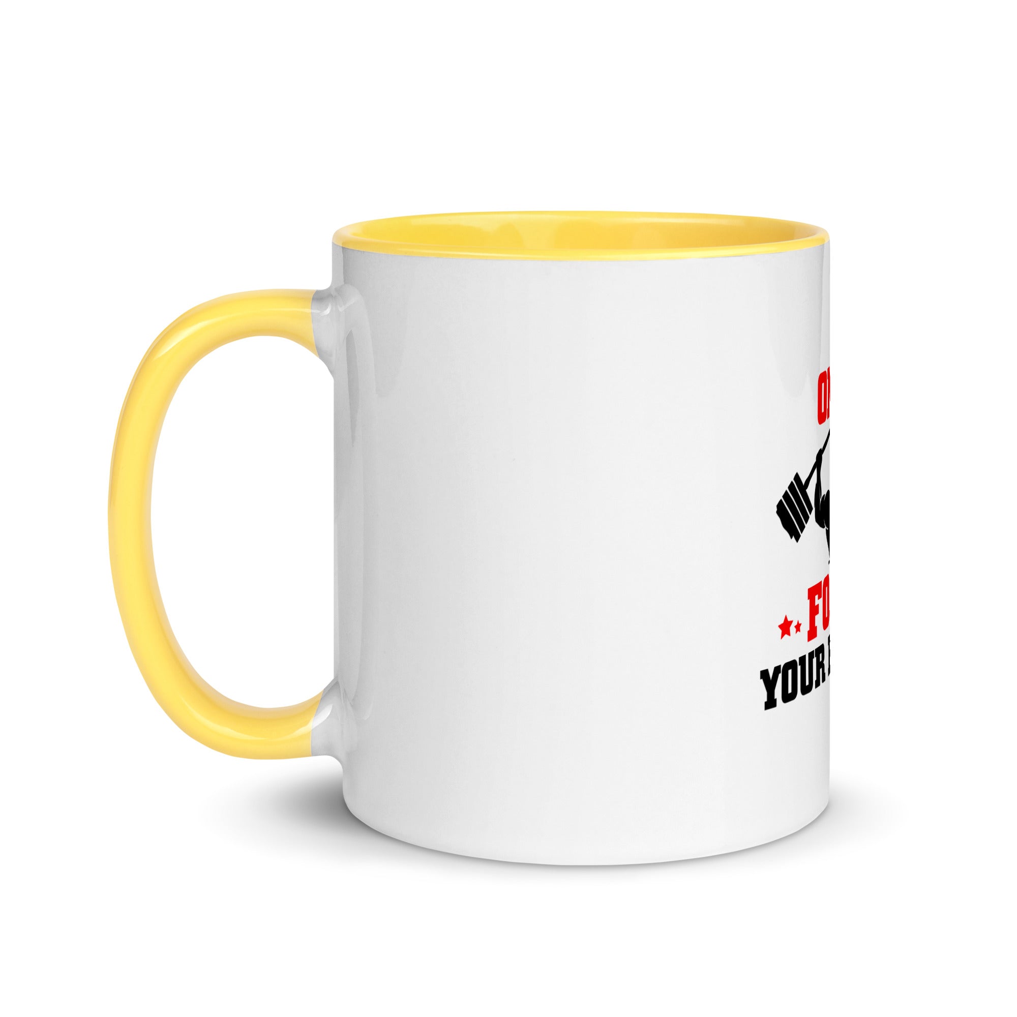ONLY FOCUS YOUR FITNESS - Mug with Color Inside