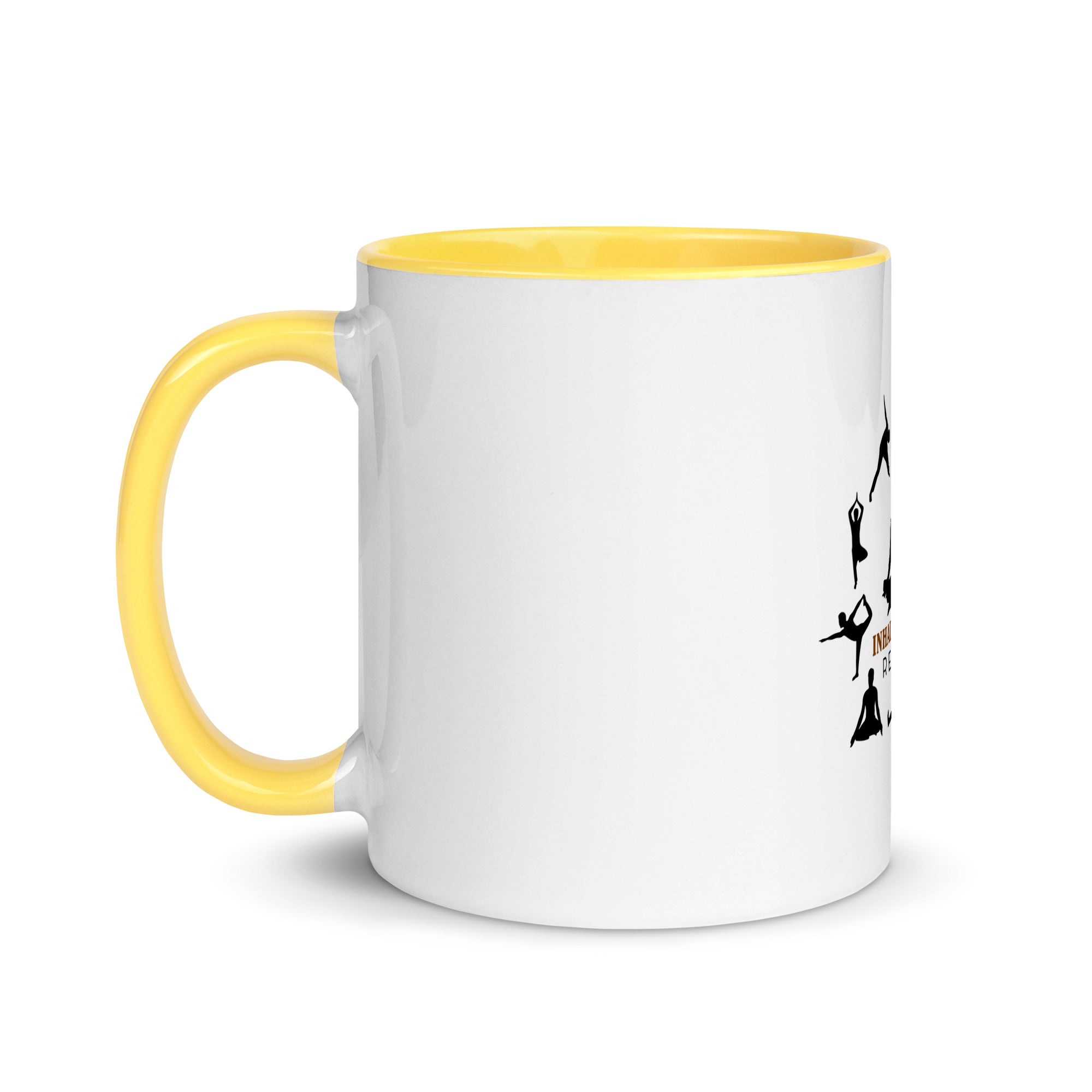 INHALE EXHALE REPEAT - Mug with Color Inside