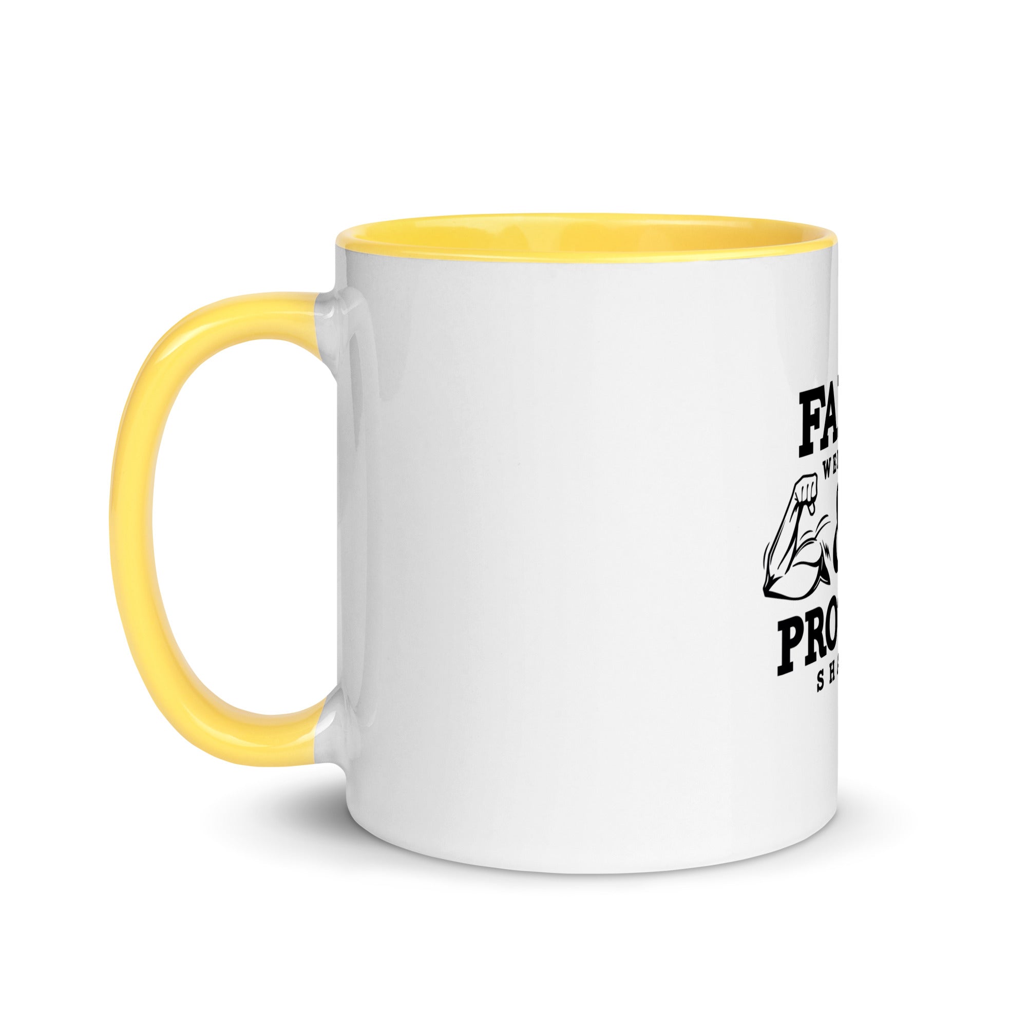 FAITH WEIGHTS & PROTEIN SHAKES - Mug with Color Inside