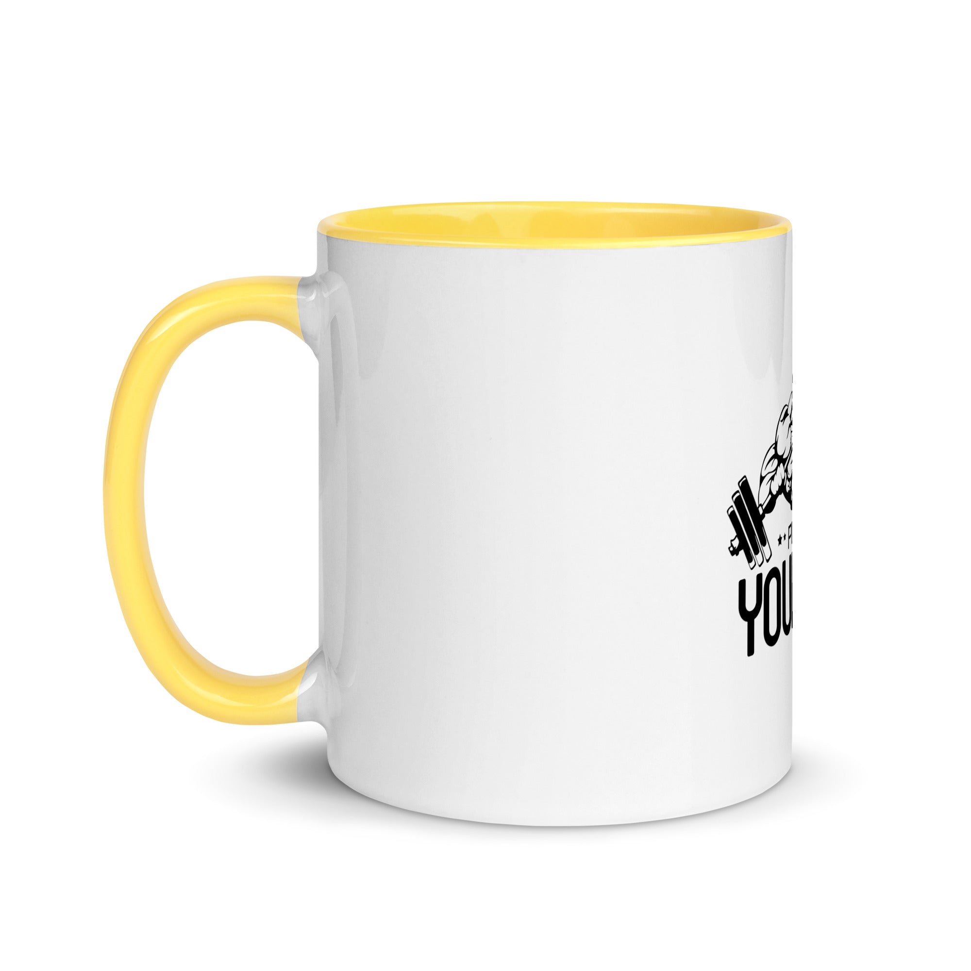 PUSH YOURSELF - Mug with Color Inside