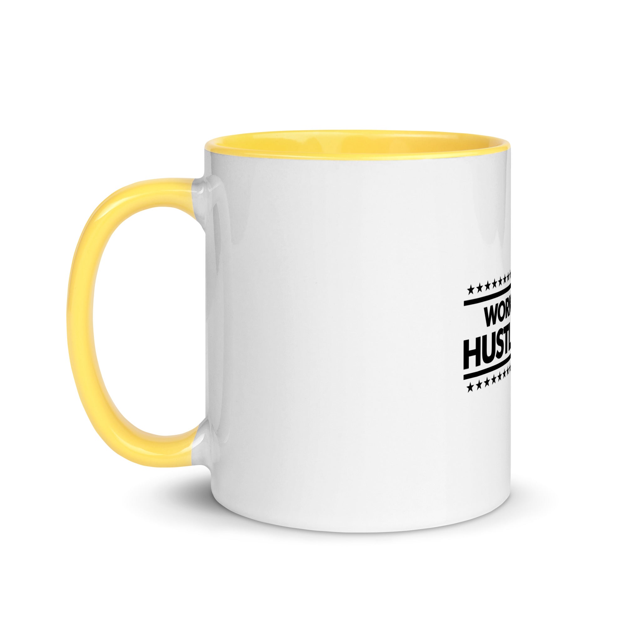 WORK SMART HUSTLE HARD - Mug with Color Inside