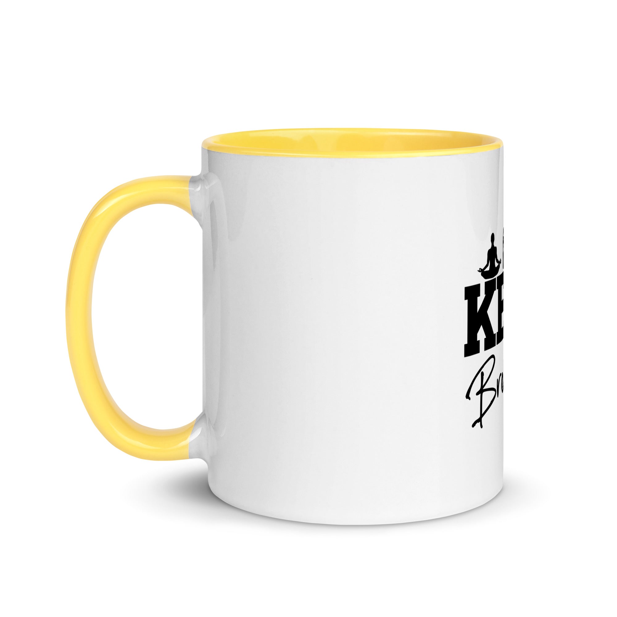 KEEP BREATHING - Mug with Color Inside
