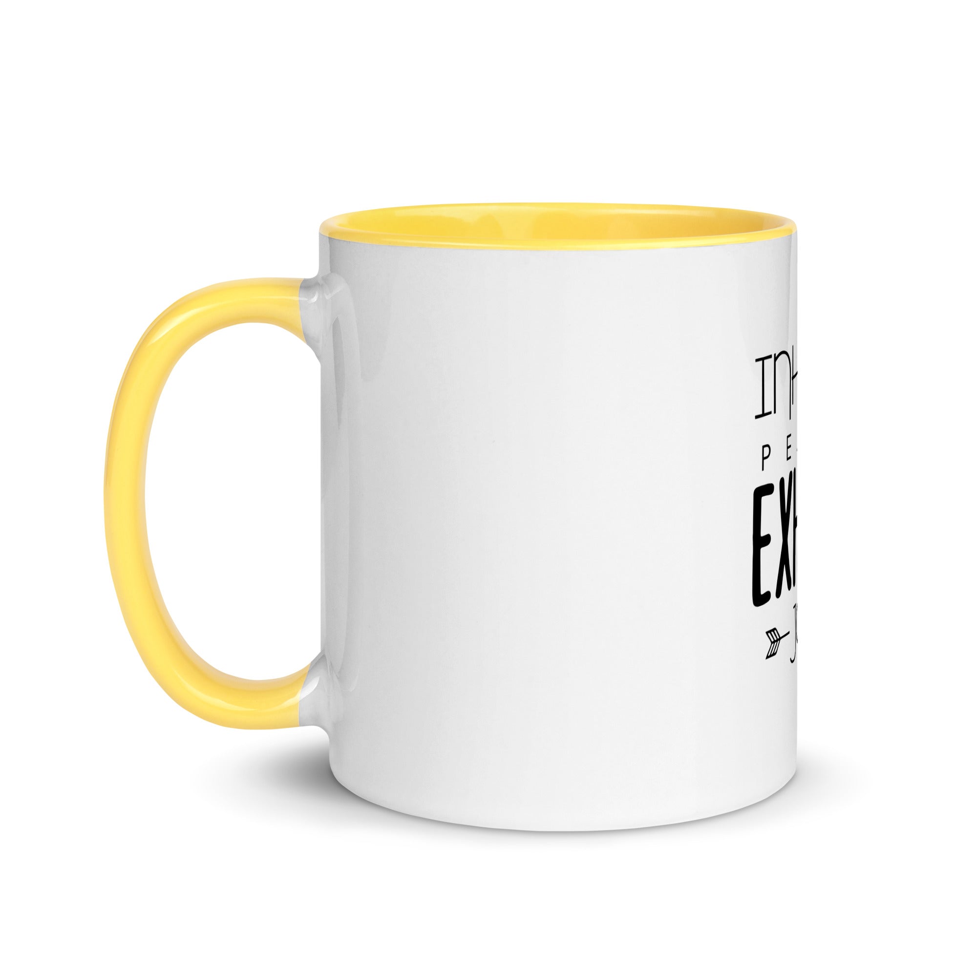 INHALE PEACE EXHALE JOY - Mug with Color Inside