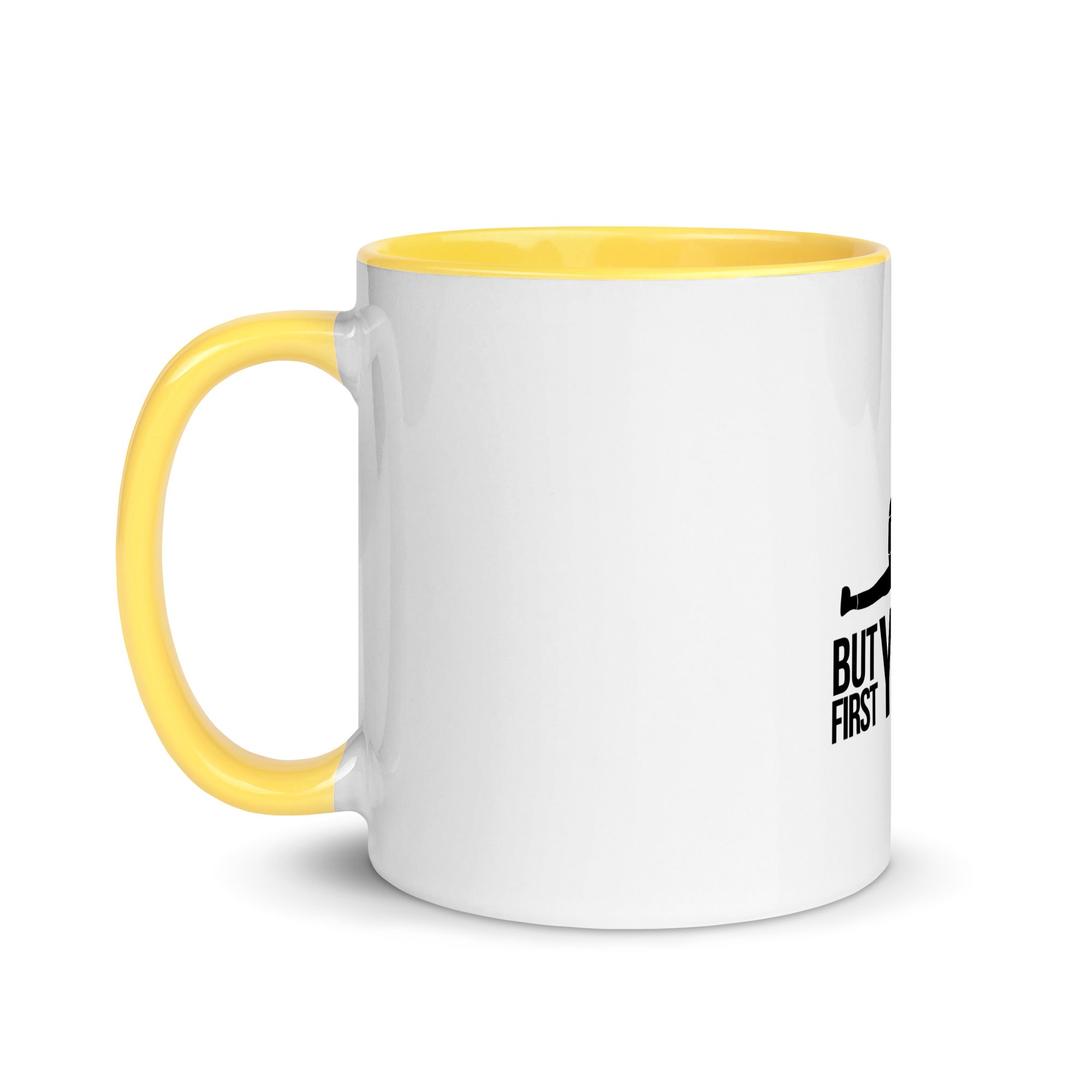 BUT FIRST YOGA - Mug with Color Inside