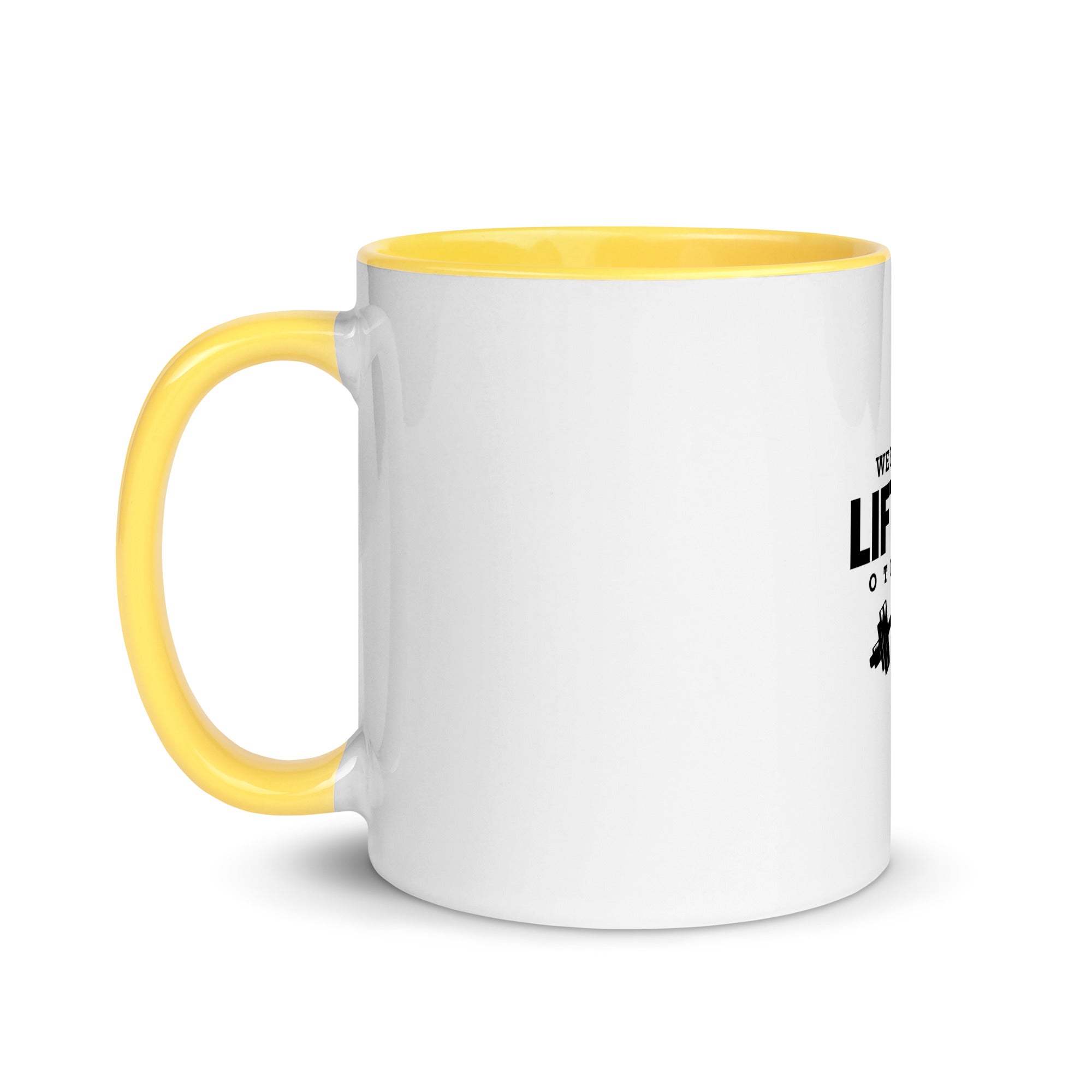 WE RISE BY LIFTING OTHERS - Mug with Color Inside