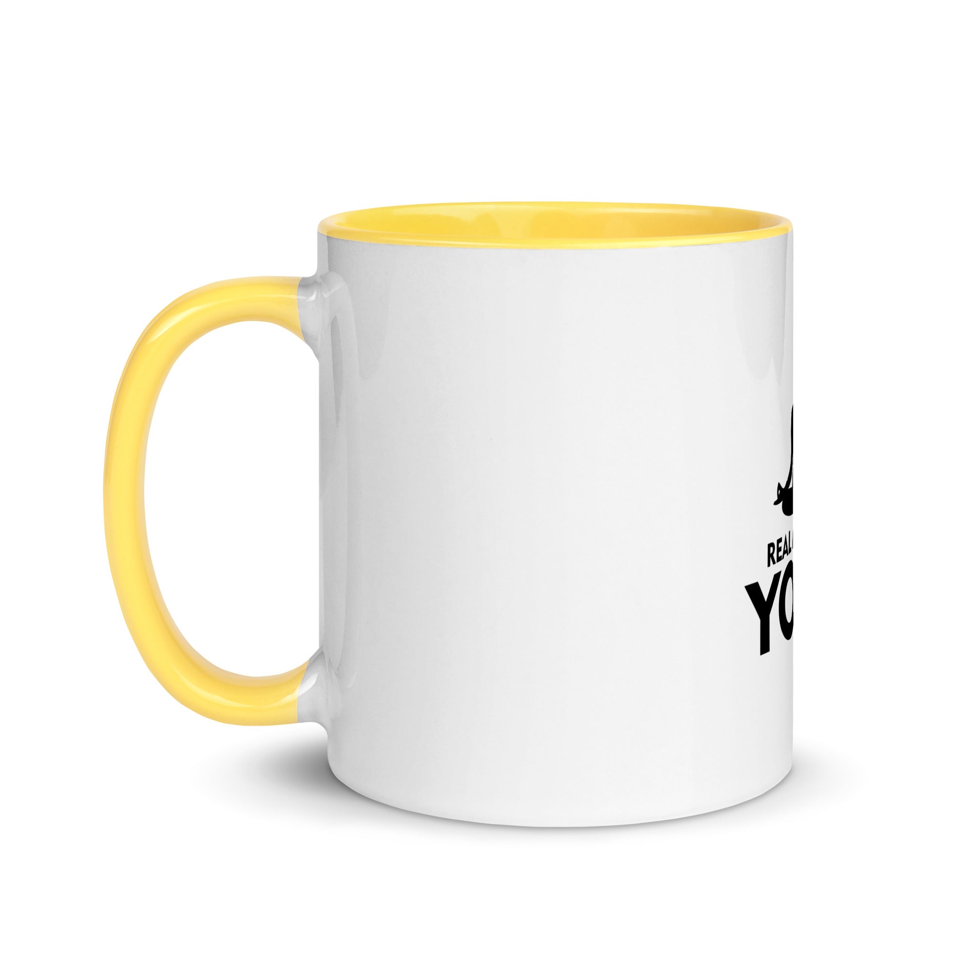 REAL MAN DO YOGA - Mug with Color Inside