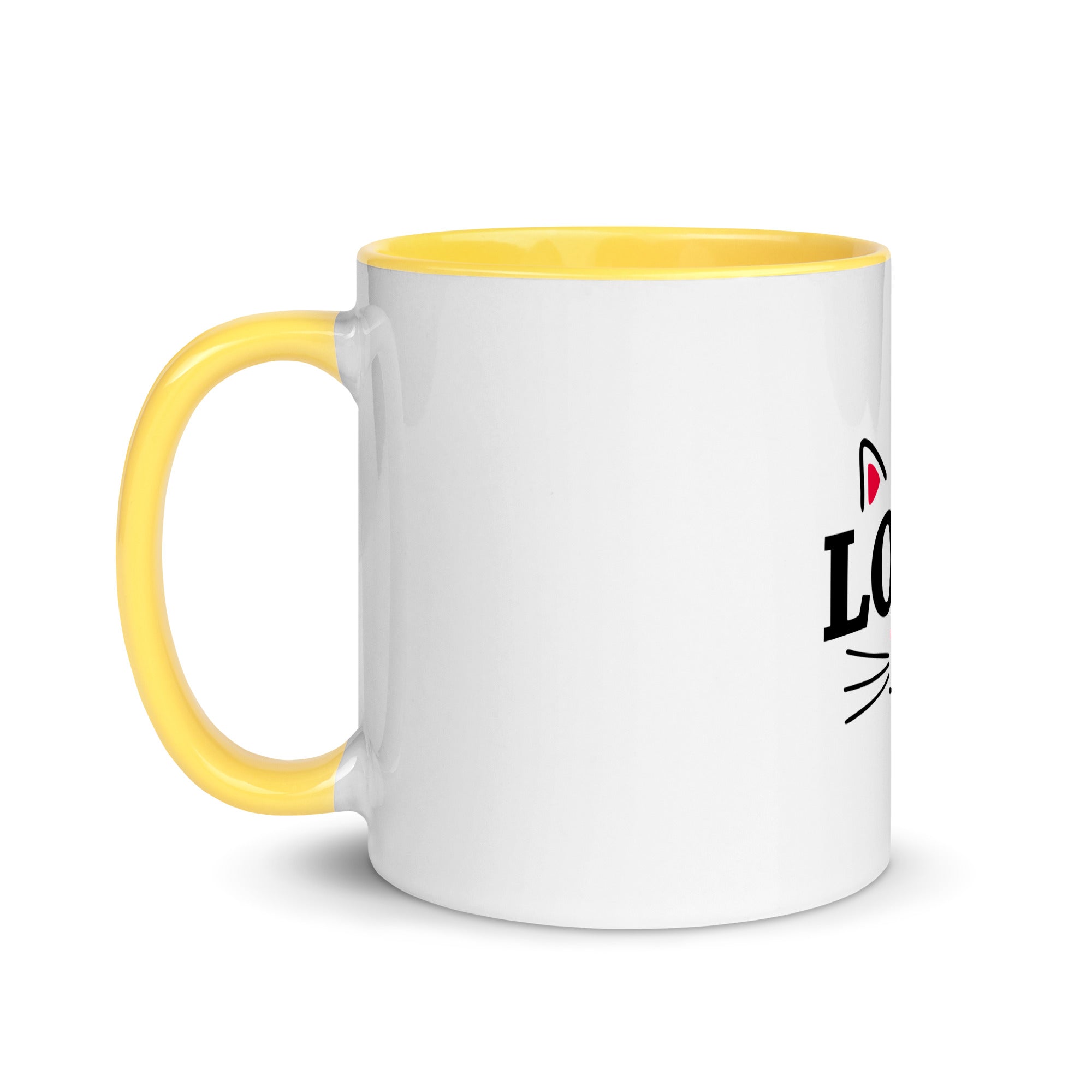 LOVE CATS - Mug with Color Inside