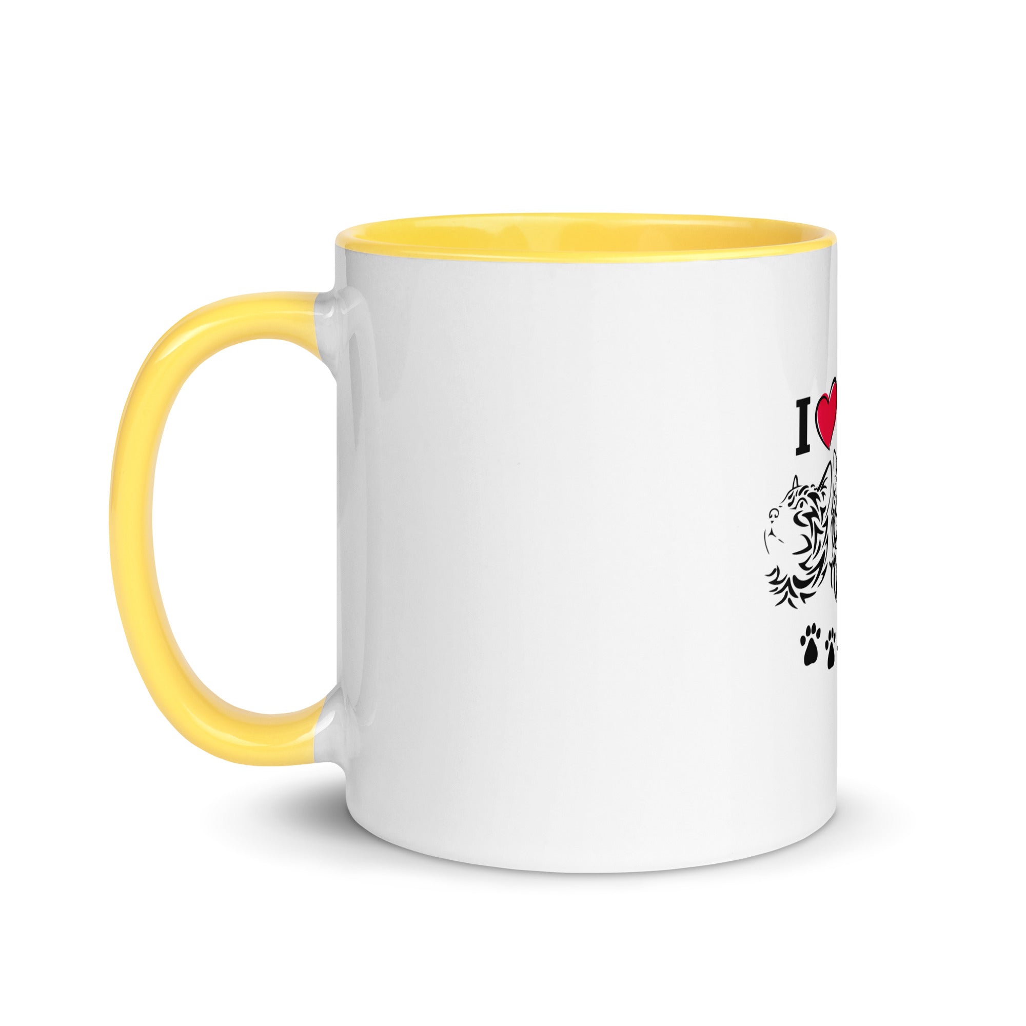 I LOVE CATS - Mug with Color Inside