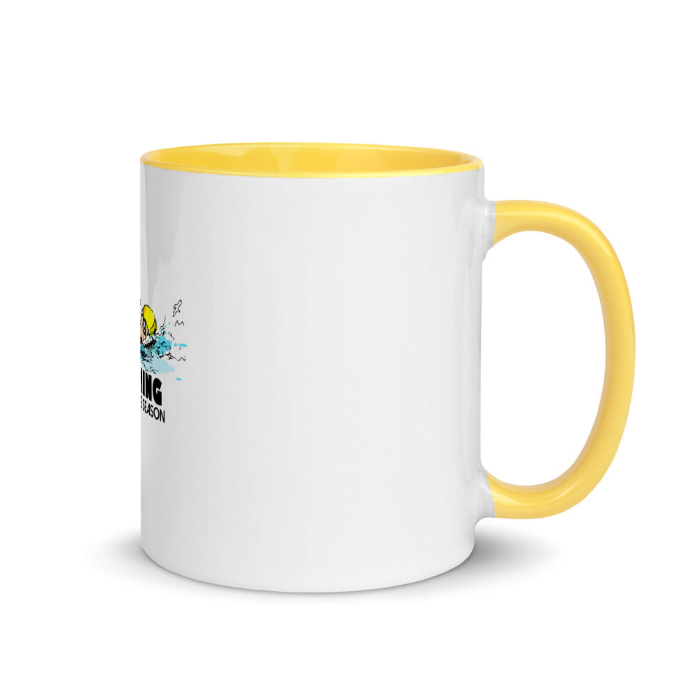 Swimming- Mug with Color Inside
