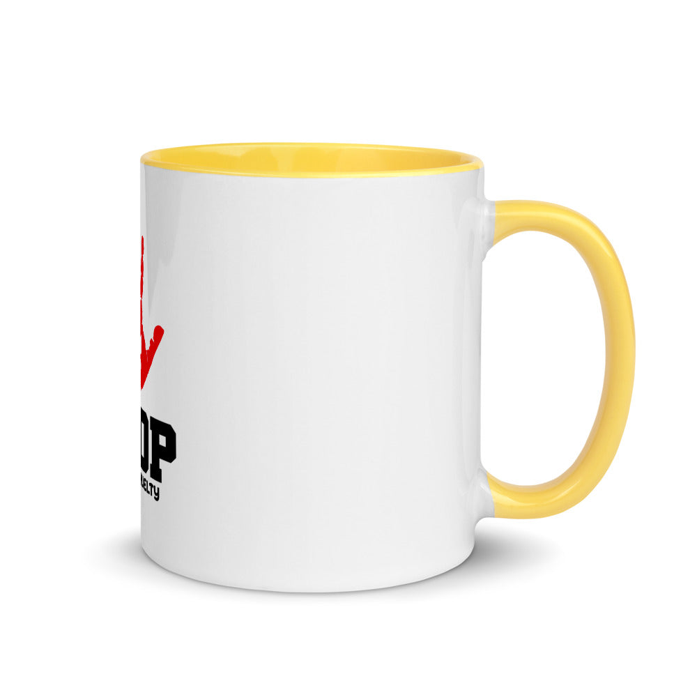 STOP ANIMAL CRUELTY - Mug with Color Inside