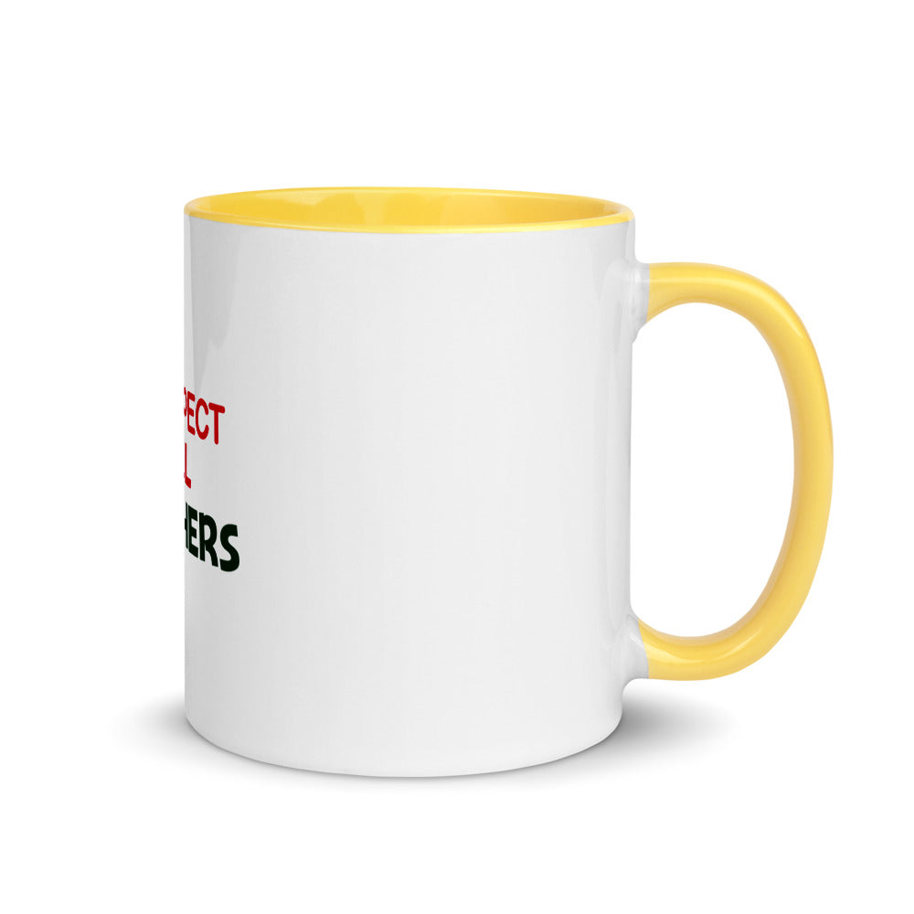 I RESPECT ALL TEACHERS - Mug with Color Inside