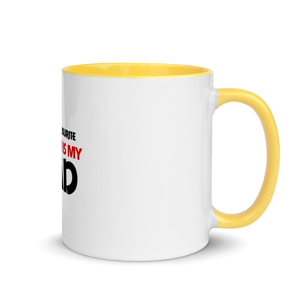 MY FAVOURITE TEACHER IS DAD - Mug with Color Inside