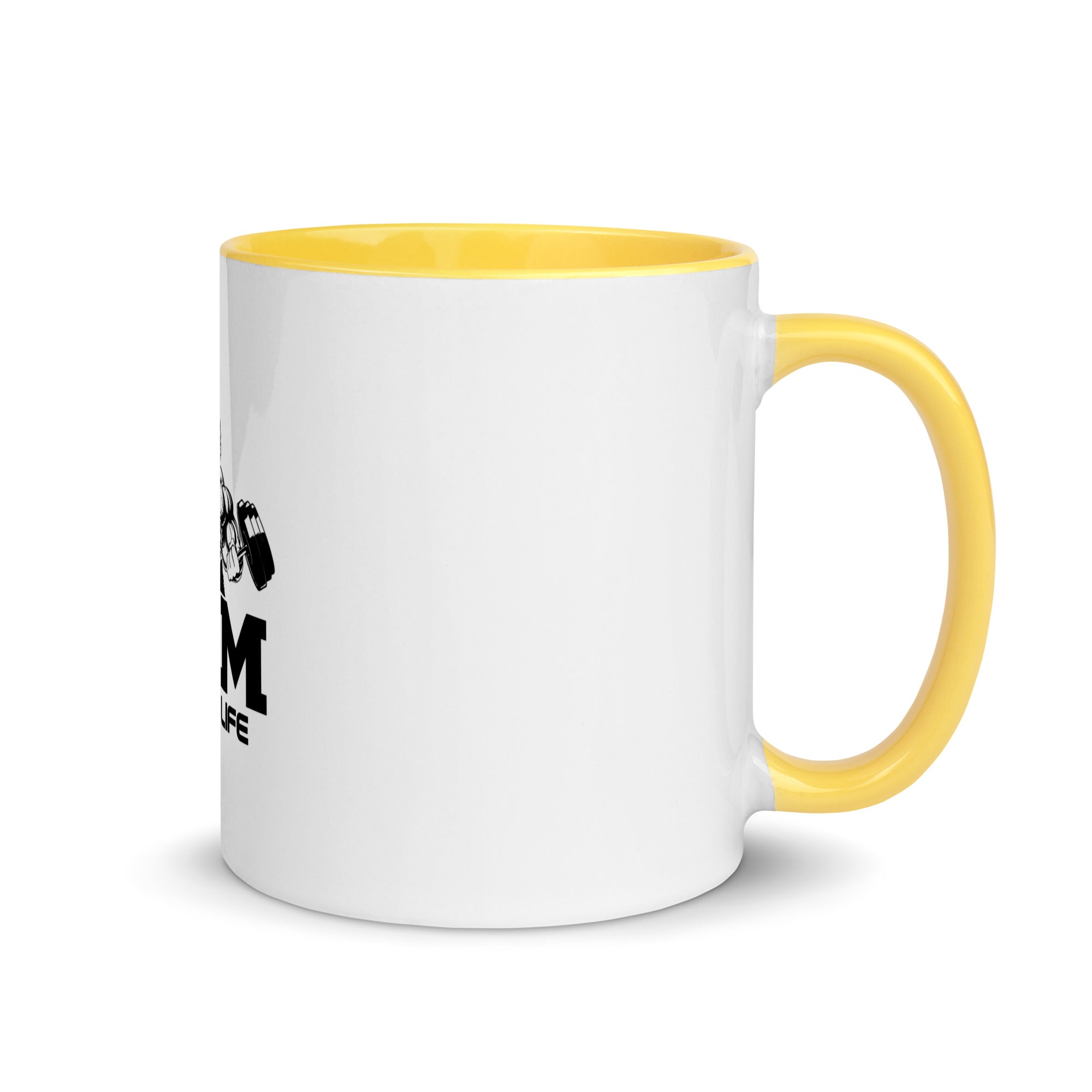 GYM IS MY LIFE - Mug with Color Inside