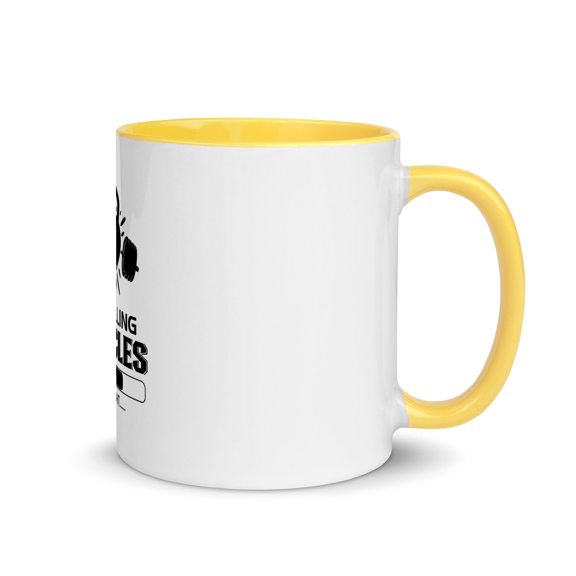 INSTALLING MUSCLES - Mug with Color Inside