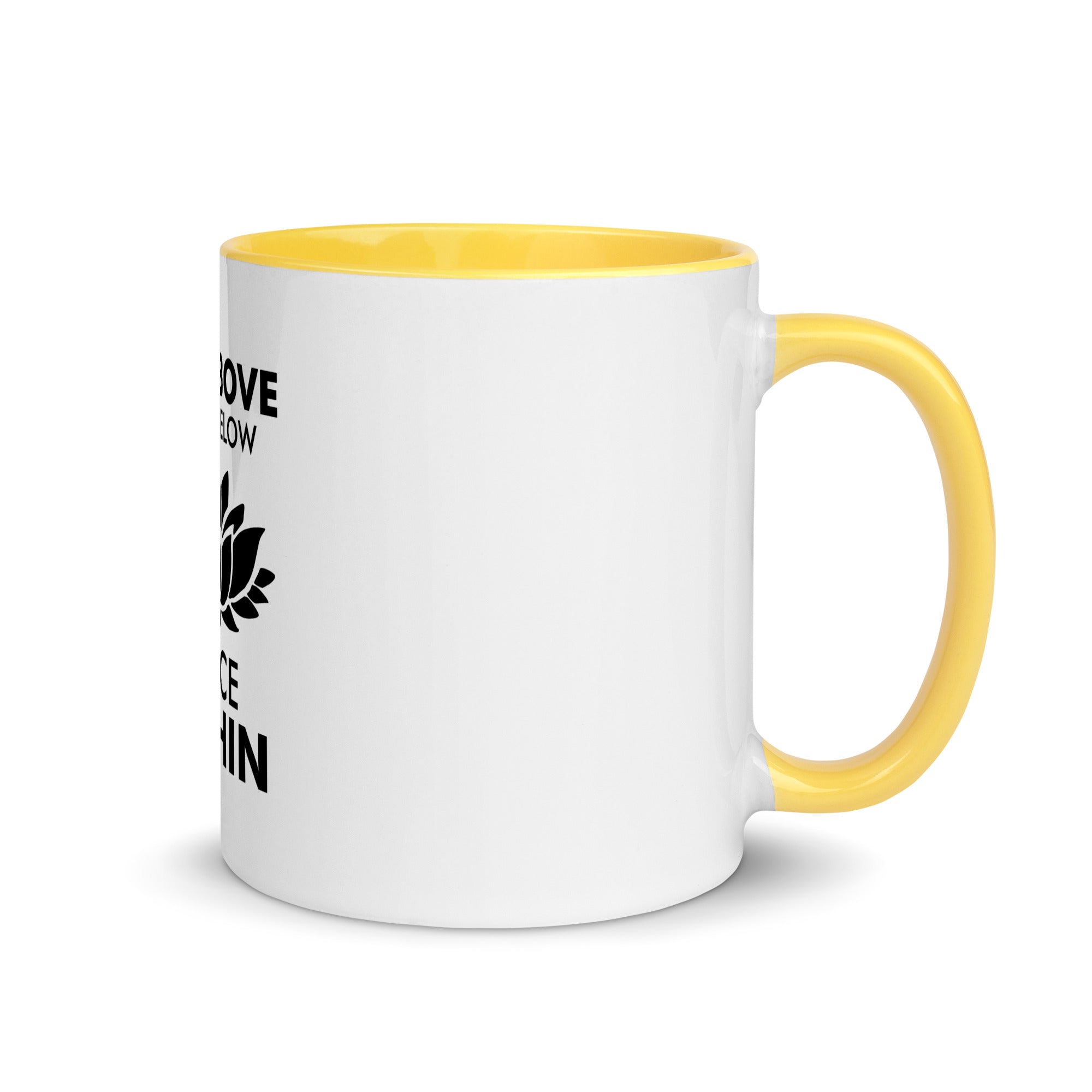 SKY ABOVE EARTH BELOW - Mug with Color Inside