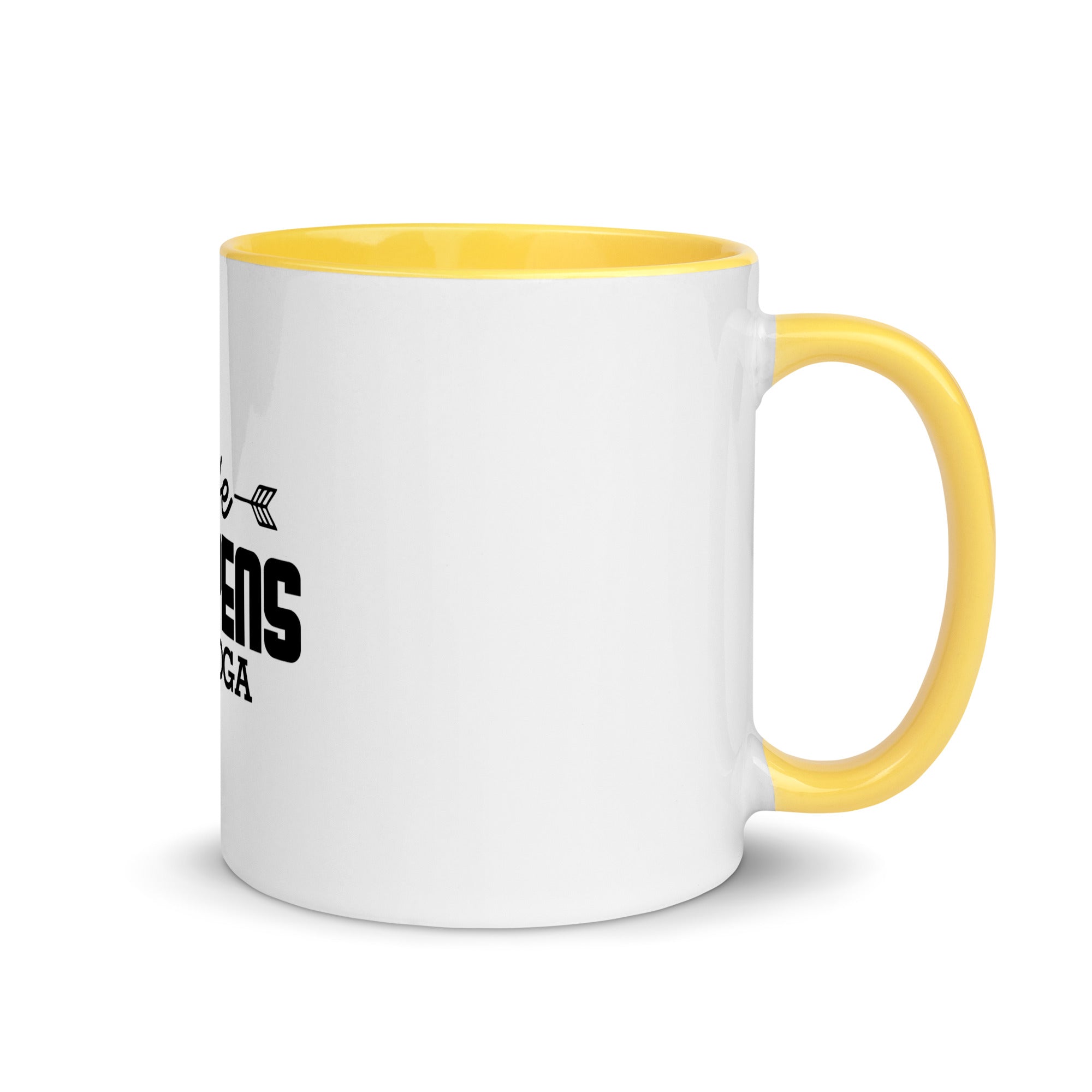 LIFE HAPPENS DO YOGA - Mug with Color Inside