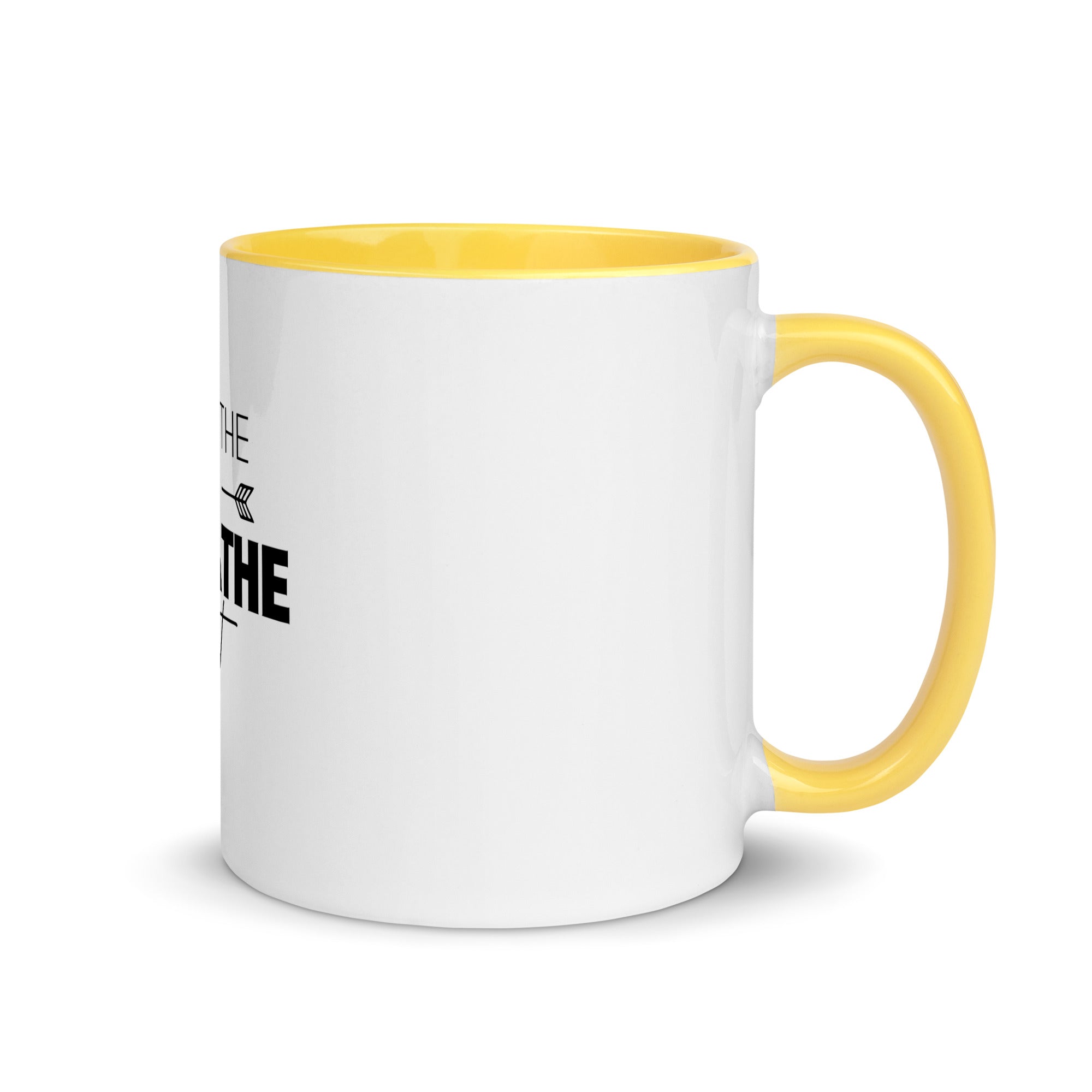 BREATHE IN BREATHE OUT - Mug with Color Inside