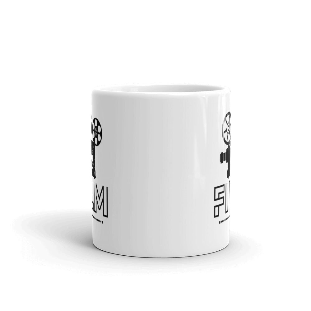 Film - White glossy mug