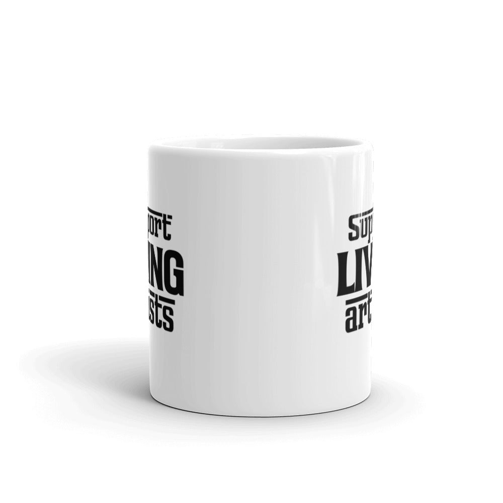 Support living artists- White glossy mug