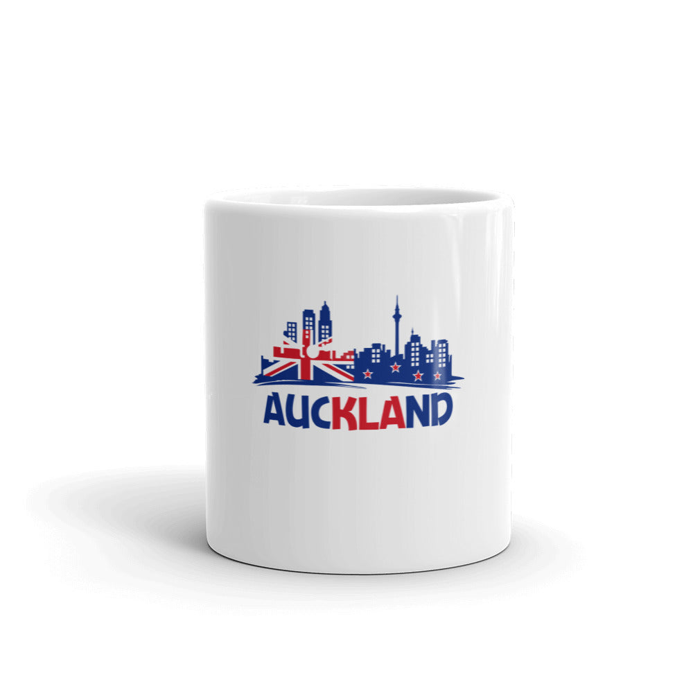 AUCKLAND - White glossy mug