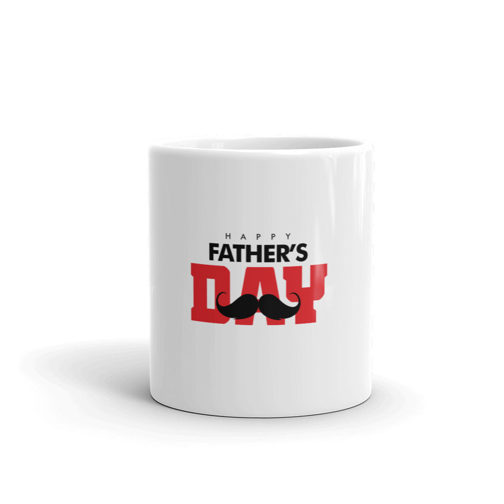 HAPPY FATHER'S DAY - White glossy mug