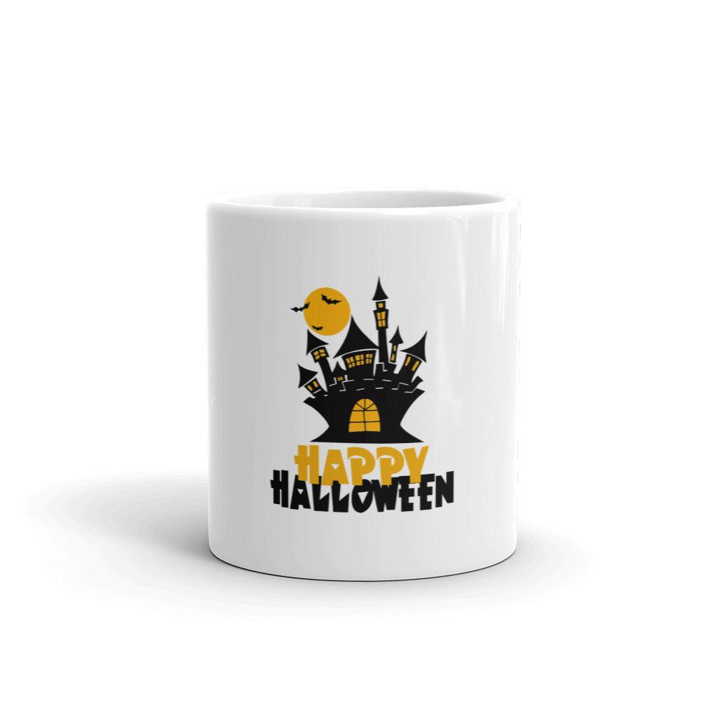 HAPPY HALLOWEEN - White glossy mug