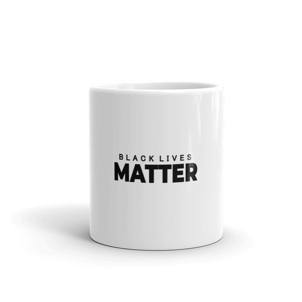 BLACK LIVES MATTER - White glossy mug