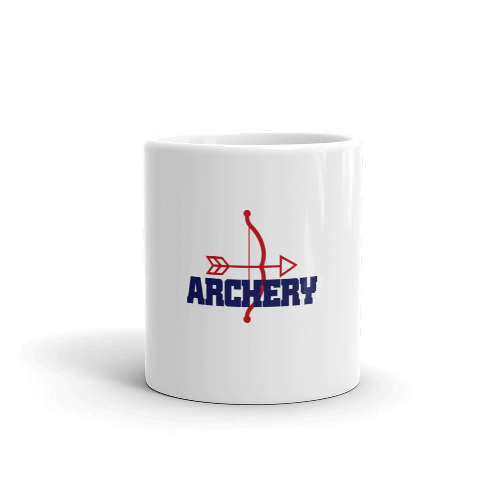 ARCHERY - White glossy mug