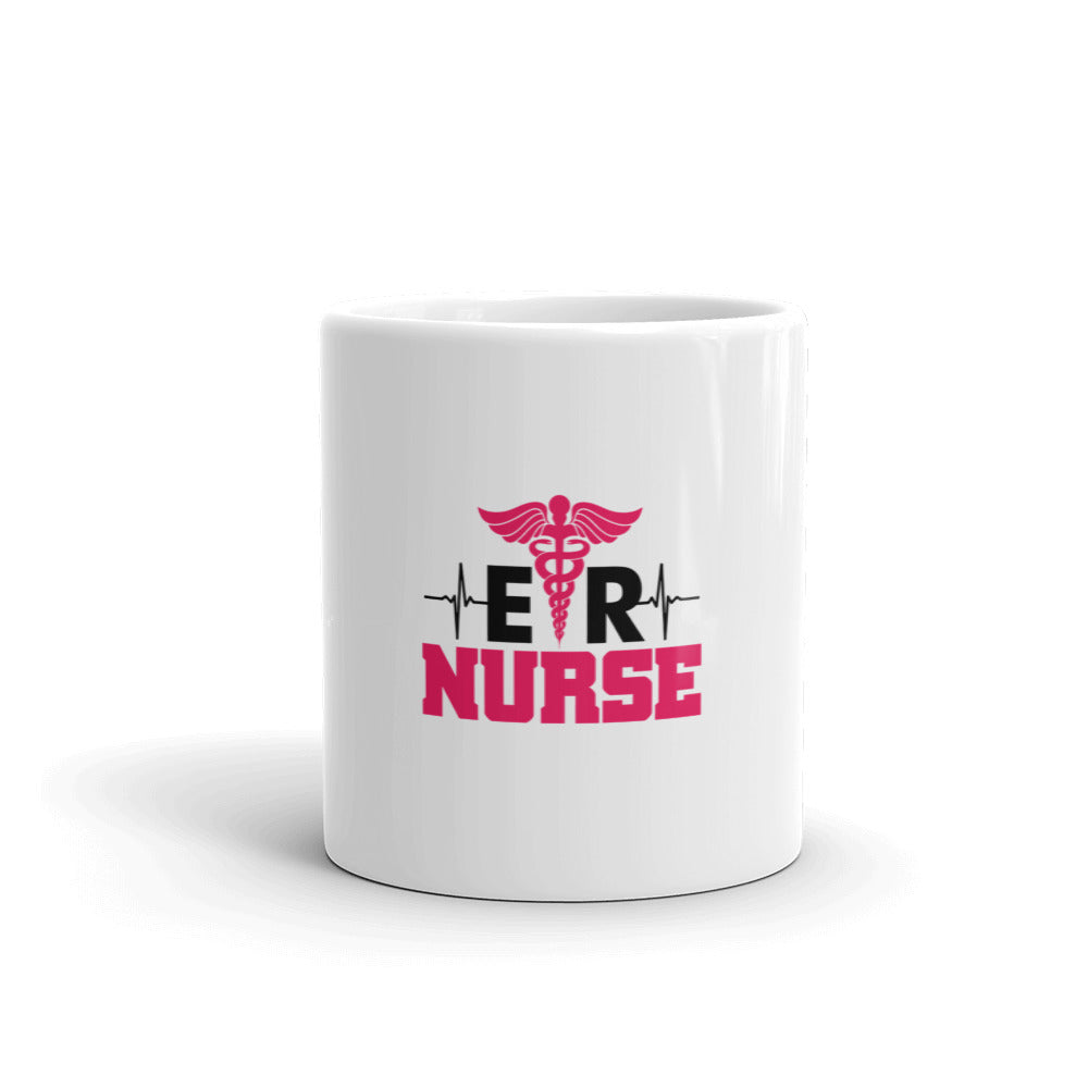 ER NURSE - White glossy mug