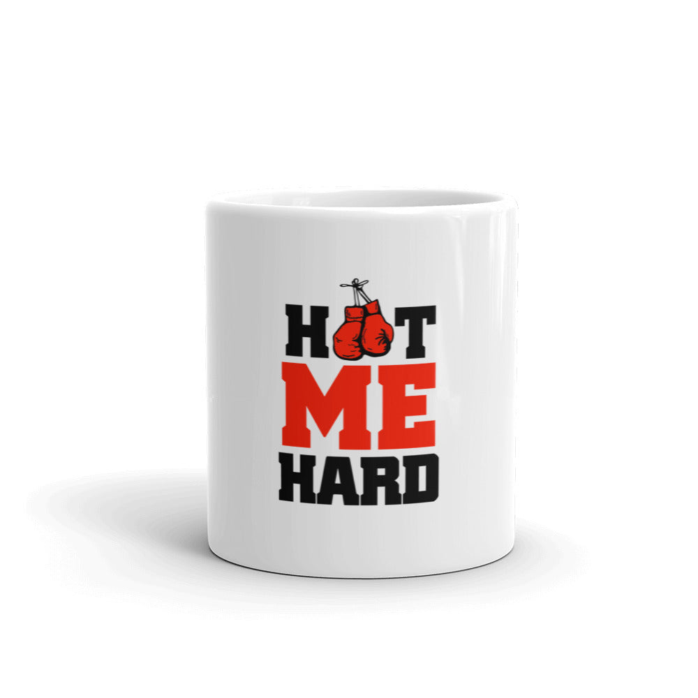 HOT ME HARD - White glossy mug