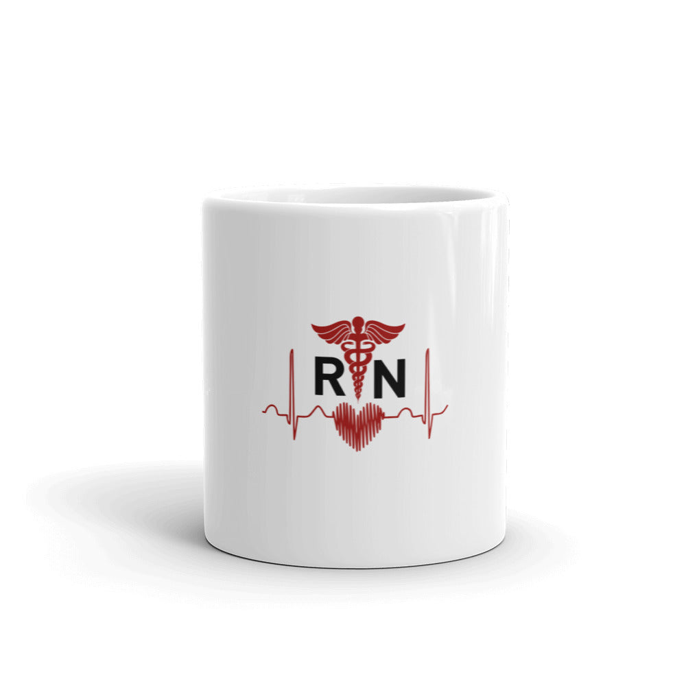 REGISTER NURSE - White glossy mug