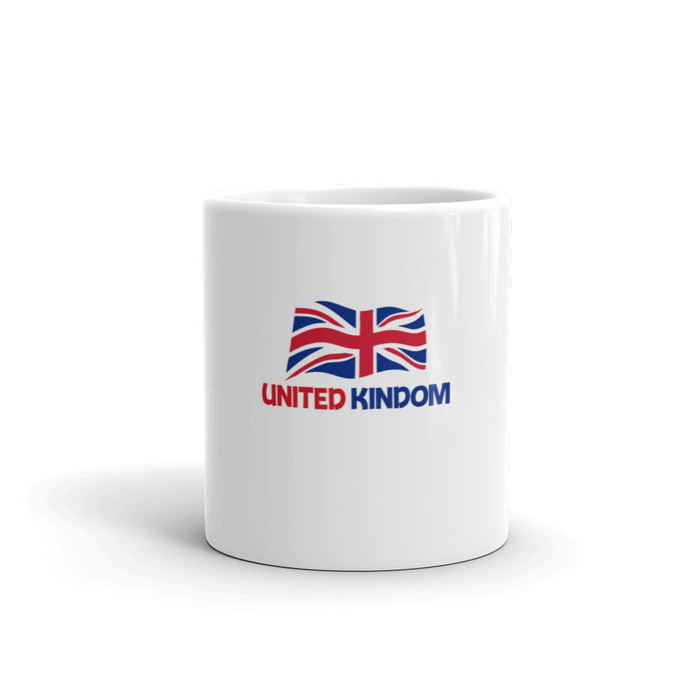 UNITED KINDOM - White glossy mug