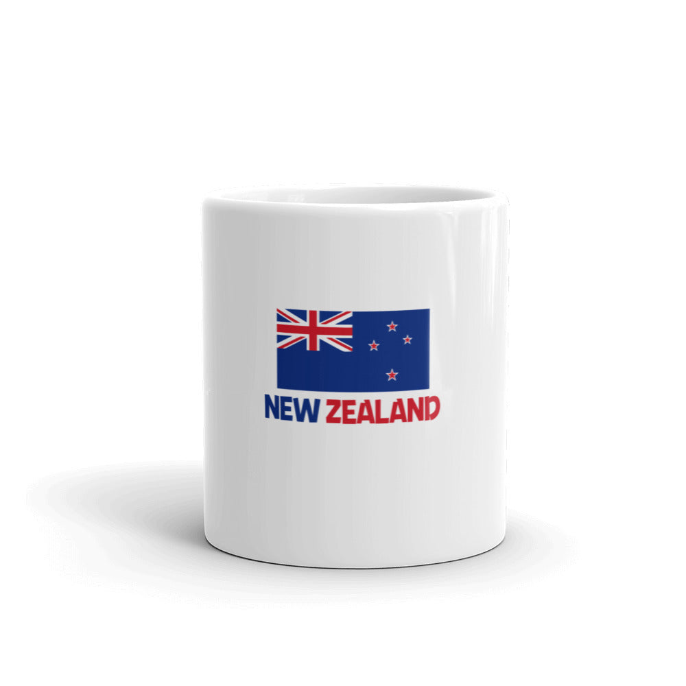 NEW ZEALAND - White glossy mug