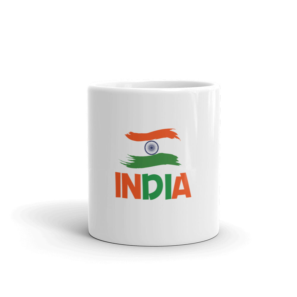INDIA - White glossy mug
