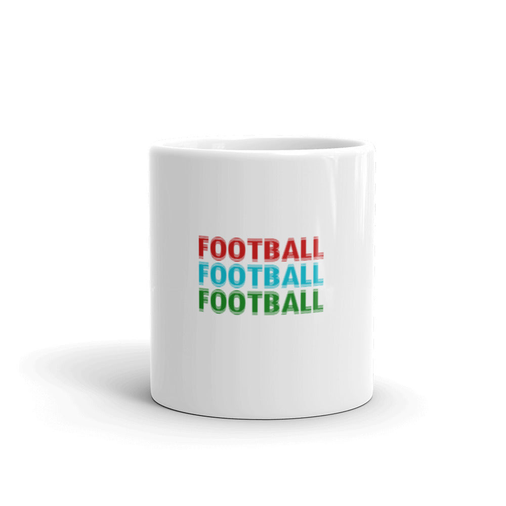 FOOTBALL - White glossy mug