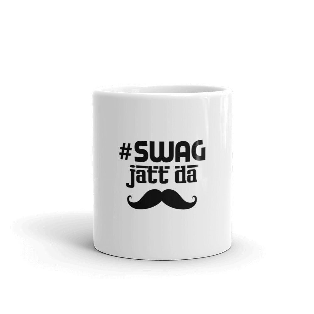 SWAG JATT DA - White glossy mug