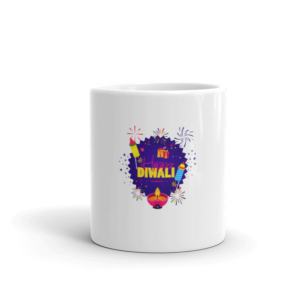 DIWALI - White glossy mug