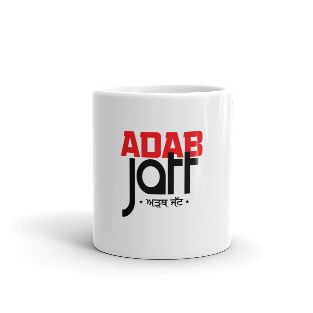 ADAB JATT - White glossy mug