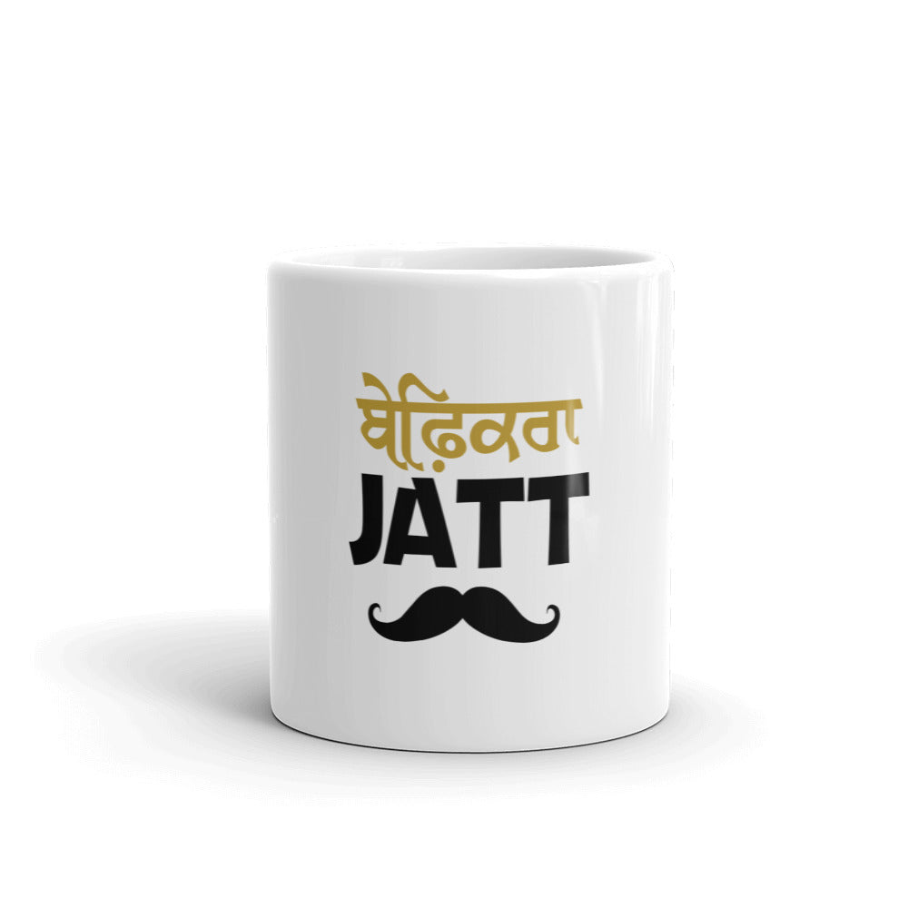 BEFIKRA JATT - White glossy mug