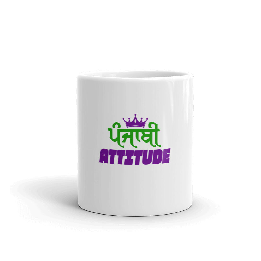 PUNJABI ATTITUDE - White glossy mug