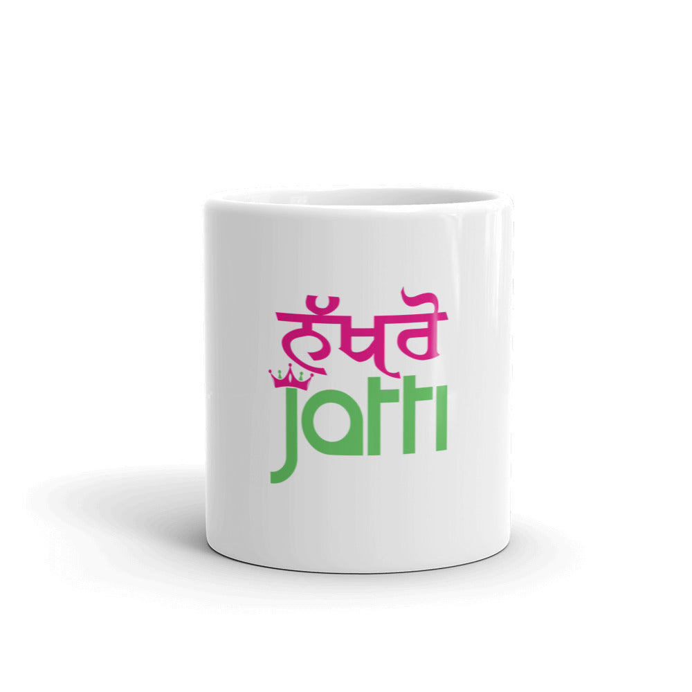 NAKHRO JATTI - White glossy mug