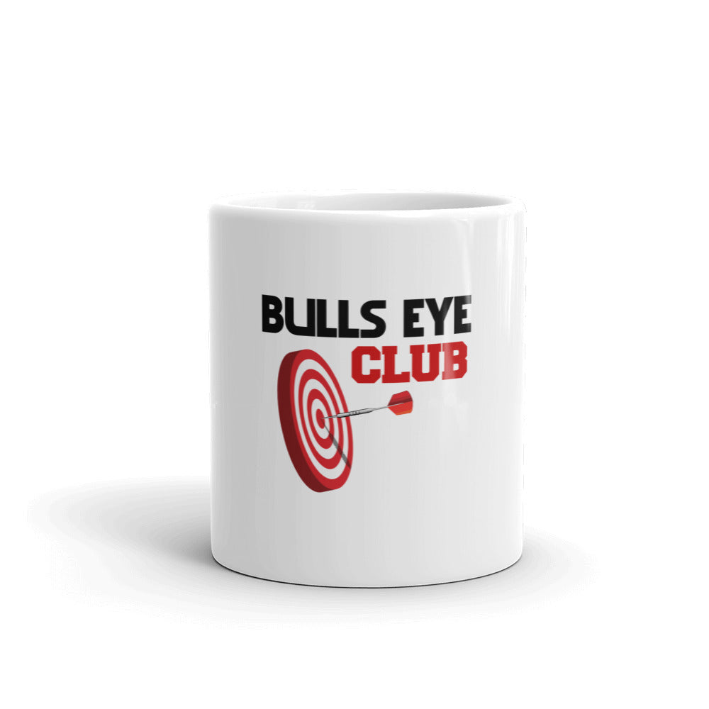 BULLS EYE CLUB - White glossy mug