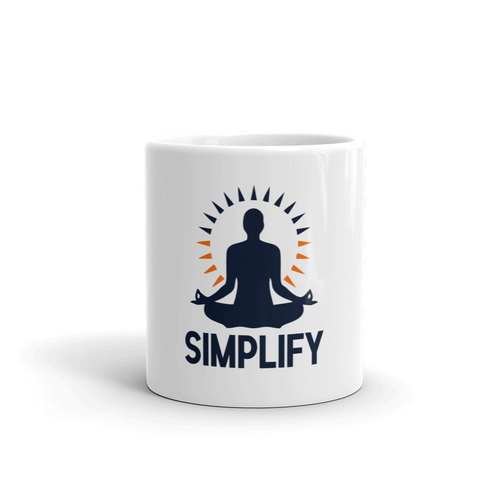 SIMPLIFY - White glossy mug