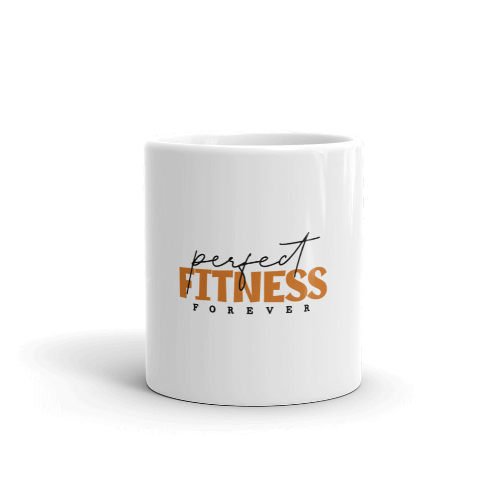 PERFECT FITNESS FOREVER - White glossy mug